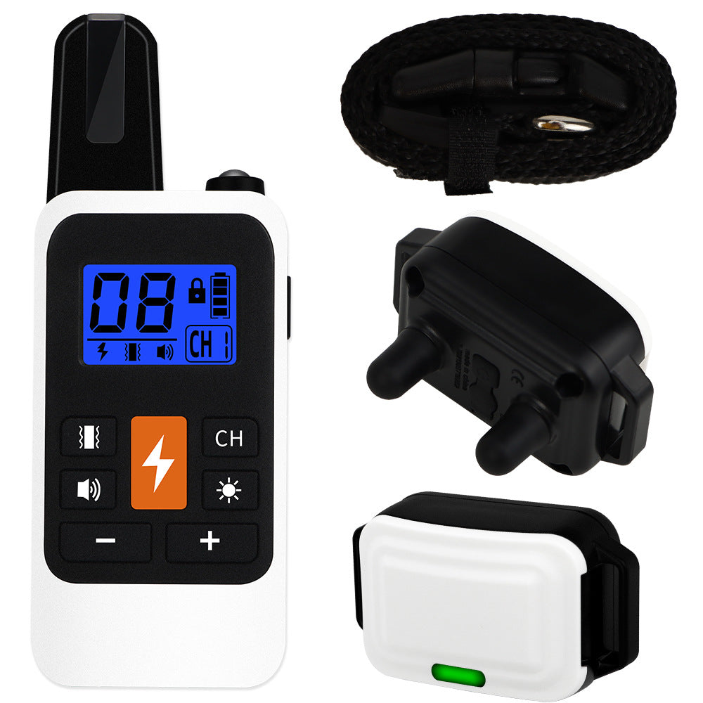KFX-1689661 Multifunctional Electric Shock Collar with Remote Control and LED Display, Waterproof Dog Training Device