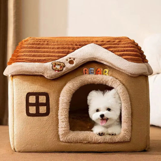KFX-1693501 Cozy Fully Enclosed Pet House for Small to Large Dogs and Cats