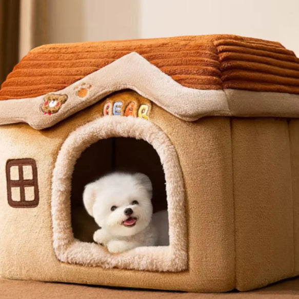 KFX-1693501 Cozy Fully Enclosed Pet House for Small to Large Dogs and Cats