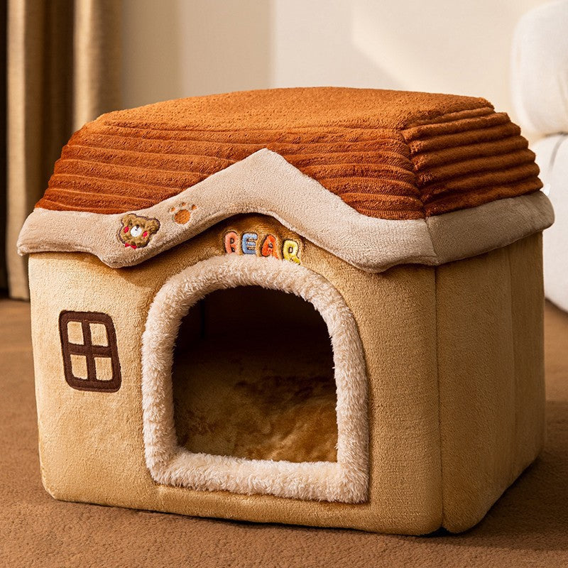 KFX-1693501 Cozy Fully Enclosed Pet House for Small to Large Dogs and Cats