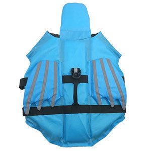 KFX-1697597 Reflective Pet Life Vest in Blue and Orange for Safe Outdoor Adventures