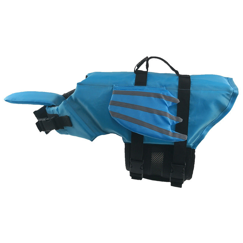 KFX-1697597 Reflective Pet Life Vest in Blue and Orange for Safe Outdoor Adventures