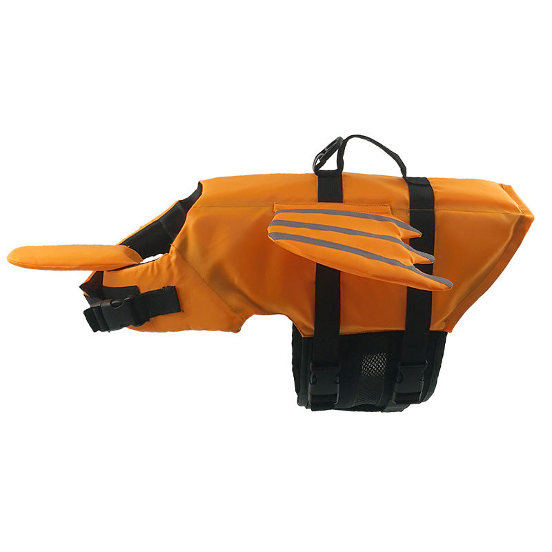 KFX-1697597 Reflective Pet Life Vest in Blue and Orange for Safe Outdoor Adventures