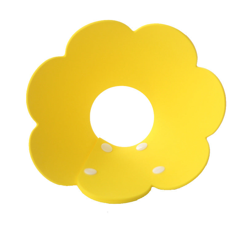 KFX-1698237 Cat Anti-Lick Elizabeth Circle - Sunflower Sponge Paper in Yellow and Pink, Multiple Sizes Available