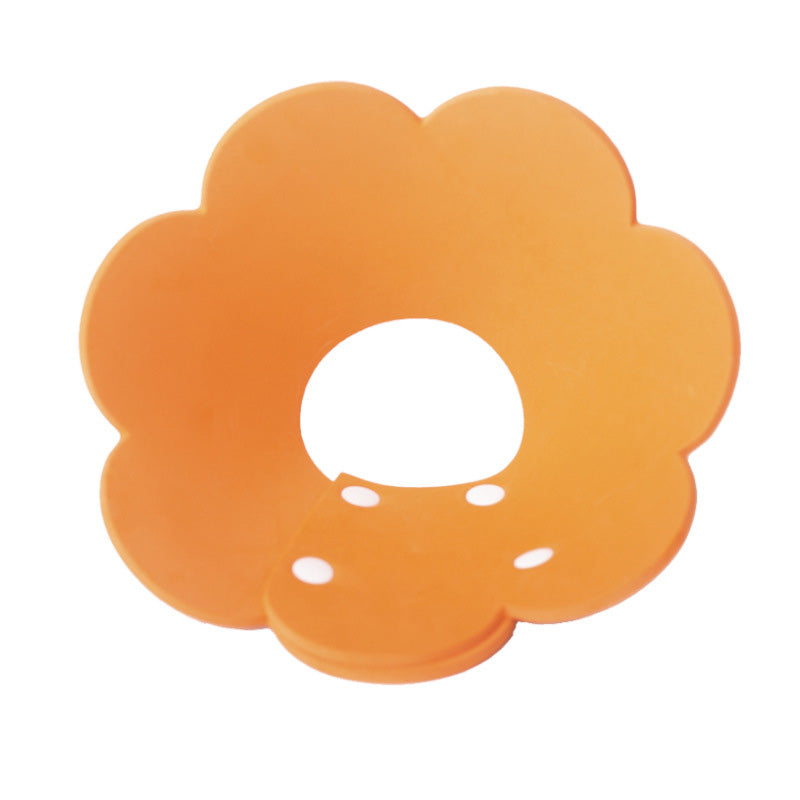 KFX-1698237 Cat Anti-Lick Elizabeth Circle - Sunflower Sponge Paper in Yellow and Pink, Multiple Sizes Available