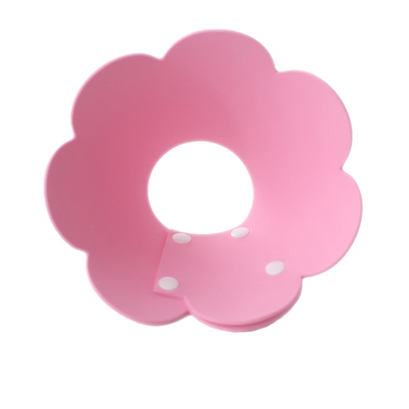 KFX-1698237 Cat Anti-Lick Elizabeth Circle - Sunflower Sponge Paper in Yellow and Pink, Multiple Sizes Available