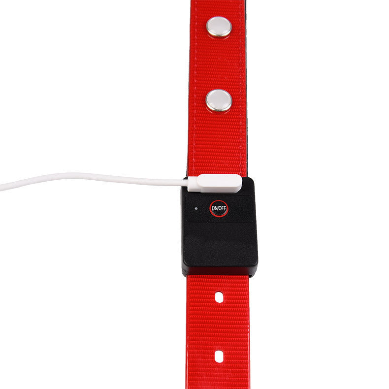 KFX-1701181 Adjustable Luminous Waterproof Cat and Dog Collar in Red, Green, Blue, and Pink – All-Season TPU Design