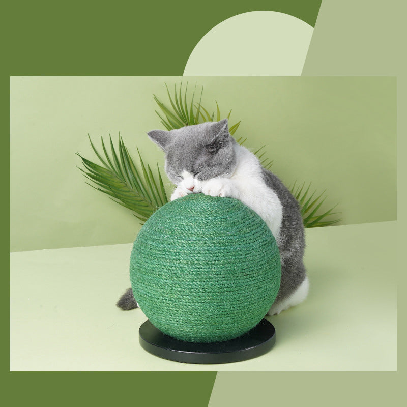 KFX-1702461 Cactus-Shaped Cat Scratching Ball Board with Sisal Post for Healthy Claw Maintenance