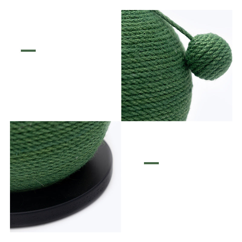 KFX-1702461 Cactus-Shaped Cat Scratching Ball Board with Sisal Post for Healthy Claw Maintenance