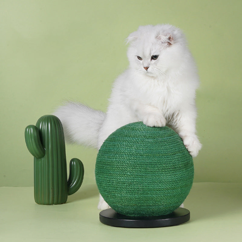 KFX-1702461 Cactus-Shaped Cat Scratching Ball Board with Sisal Post for Healthy Claw Maintenance