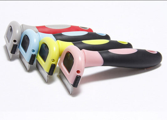 KFX-1704765 Removable ABS Pet Hair Removal Comb for Long-Haired Dogs