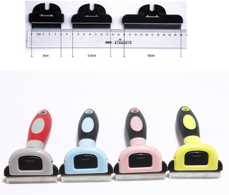 KFX-1704765 Removable ABS Pet Hair Removal Comb for Long-Haired Dogs