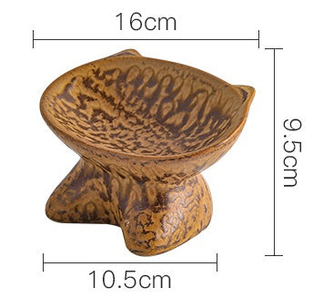 KFX-1705149 Ceramic Pet Bowl for Cats and Dogs - Durable Porcelain in Blue, White, and Beige, 100g Capacity