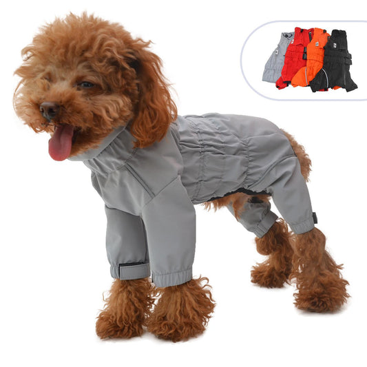 KFX-1706557 Outdoor Waterproof Dog Raincoat for All Breeds – Multiple Sizes Available