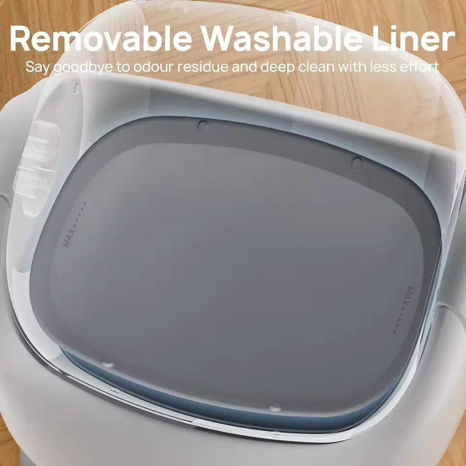 KFX-170835 Extra Large Automatic Cat Litter Box with Easy Clean Features and Remote Control