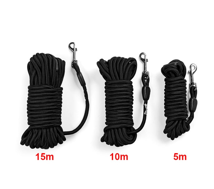 KFX-1708733 Durable Nylon Dog Leash for Medium and Large Dogs - Long Tracking Round Rope Options Available