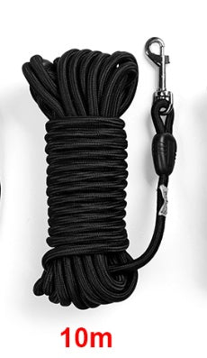 KFX-1708733 Durable Nylon Dog Leash for Medium and Large Dogs - Long Tracking Round Rope Options Available