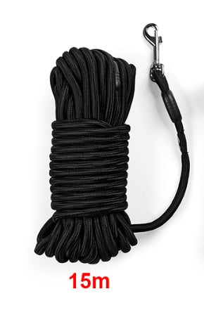 KFX-1708733 Durable Nylon Dog Leash for Medium and Large Dogs - Long Tracking Round Rope Options Available