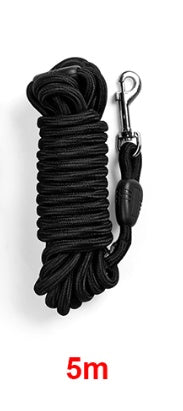 KFX-1708733 Durable Nylon Dog Leash for Medium and Large Dogs - Long Tracking Round Rope Options Available