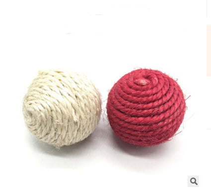 KFX-1709757 Wooden Cat Stick Toy with Hemp Feather Rope and Bell for Playful Kittens