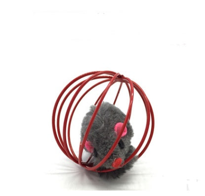 KFX-1709757 Wooden Cat Stick Toy with Hemp Feather Rope and Bell for Playful Kittens