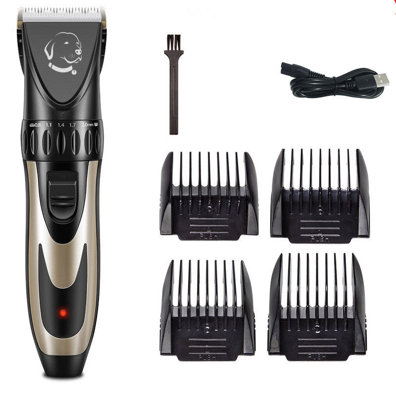 KFX-1710525 Ceramic Blade Electric Pet Shaver with USB Charging and 150-Minute Runtime