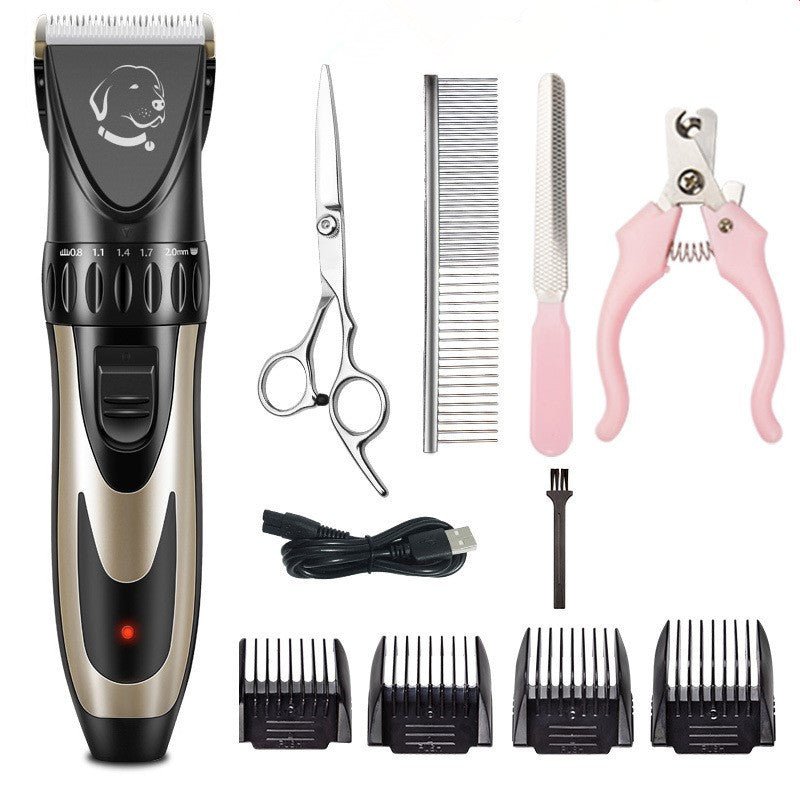 KFX-1710525 Ceramic Blade Electric Pet Shaver with USB Charging and 150-Minute Runtime
