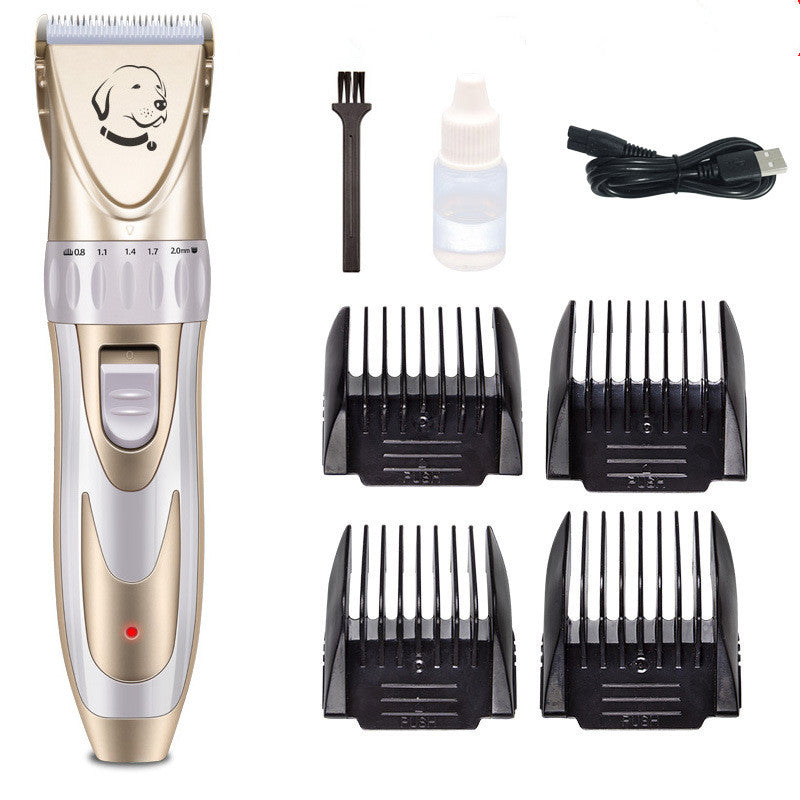 KFX-1710525 Ceramic Blade Electric Pet Shaver with USB Charging and 150-Minute Runtime