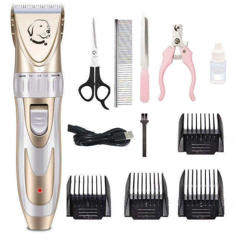 KFX-1710525 Ceramic Blade Electric Pet Shaver with USB Charging and 150-Minute Runtime