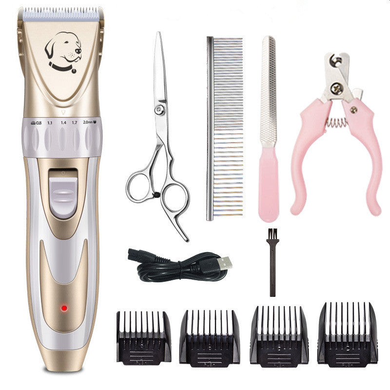 KFX-1710525 Ceramic Blade Electric Pet Shaver with USB Charging and 150-Minute Runtime