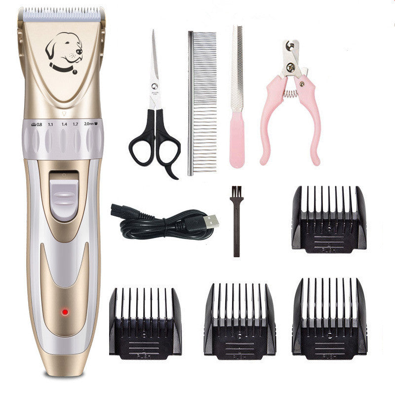 KFX-1710525 Ceramic Blade Electric Pet Shaver with USB Charging and 150-Minute Runtime