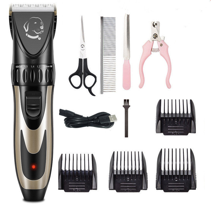 KFX-1710525 Ceramic Blade Electric Pet Shaver with USB Charging and 150-Minute Runtime