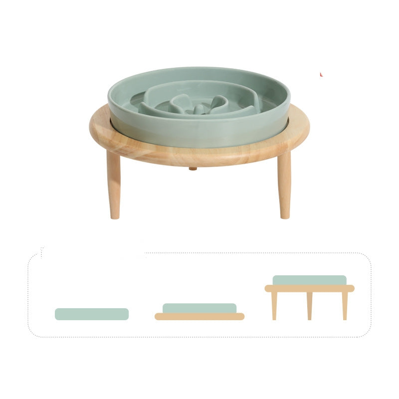 KFX-1710909 Ceramic Slow Feeding Bowl for Dogs with Neck Protection - Available in Multiple Colors
