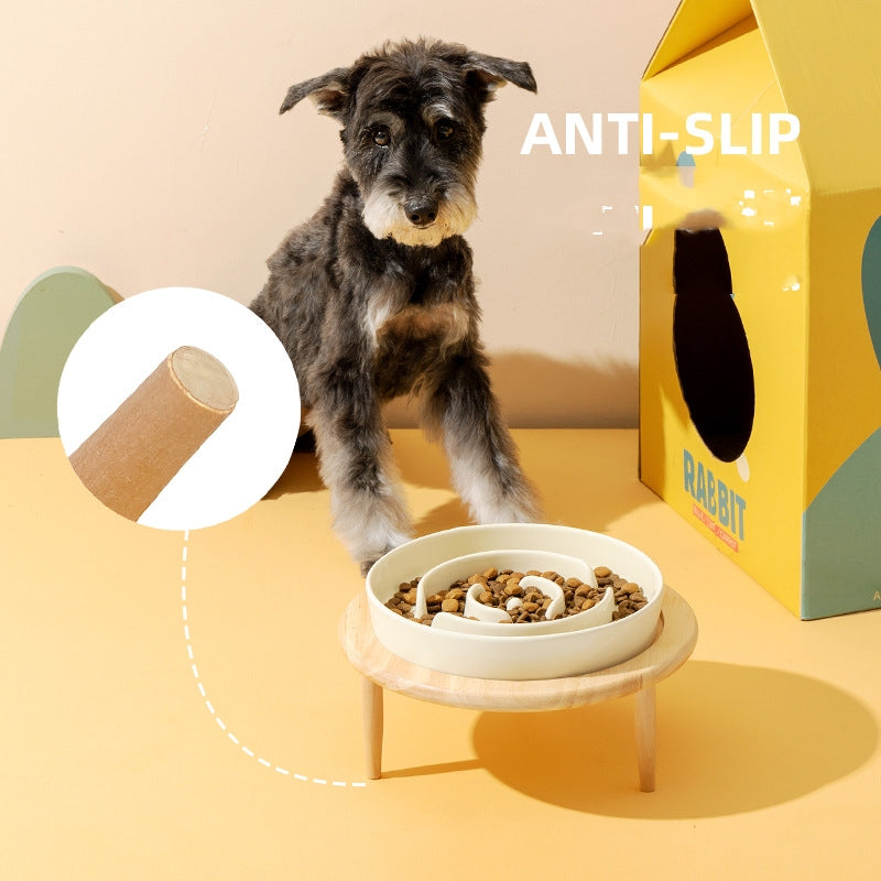 KFX-1710909 Ceramic Slow Feeding Bowl for Dogs with Neck Protection - Available in Multiple Colors