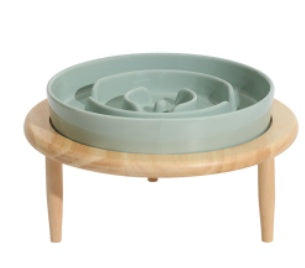 KFX-1710909 Ceramic Slow Feeding Bowl for Dogs with Neck Protection - Available in Multiple Colors