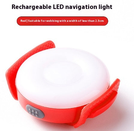 KFX-1713981 LED Dog Safety Light for Nighttime Walks - Black, Green, Blue, Red