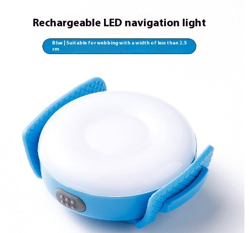 KFX-1713981 LED Dog Safety Light for Nighttime Walks - Black, Green, Blue, Red