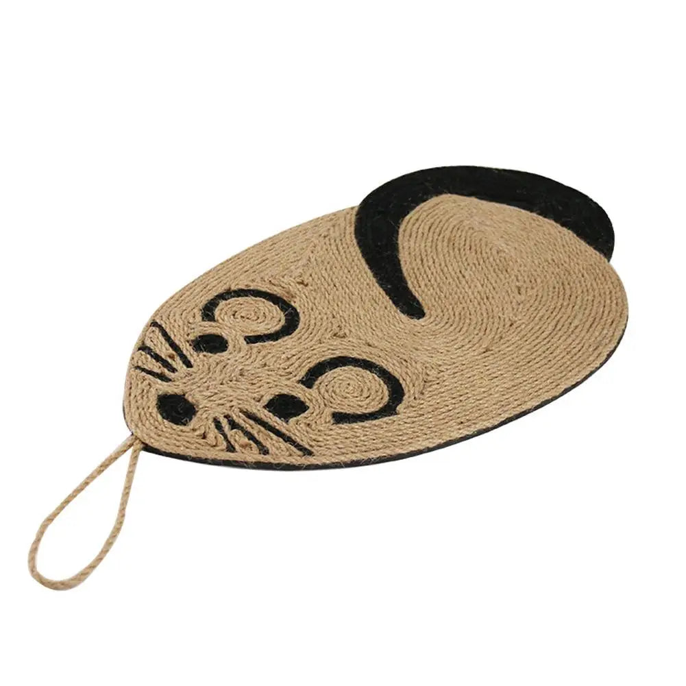 KFX-1714365 Cat Scratching Pad - Sisal and EVA Material with Skid-Proof Base - Durable Nail Claw Sharpener Mat for Indoor Cats