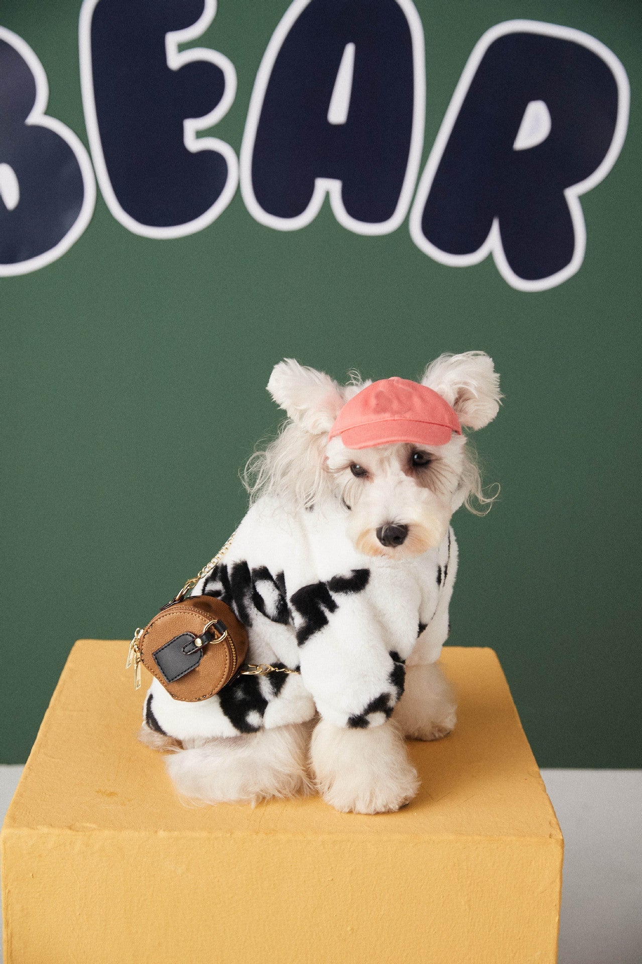 KFX-1715261 Cozy Plush Fur Coat for Small and Medium Dogs – Black and White, Casual Style