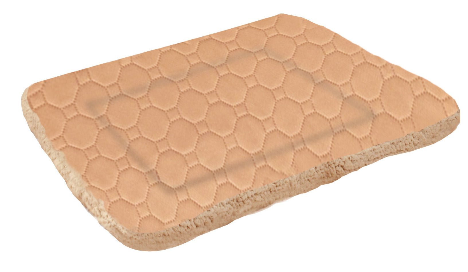 KFX-1716541 Three-Layer Absorbent Pet Mat for Warmth and Comfort in Light Coffee and Gray