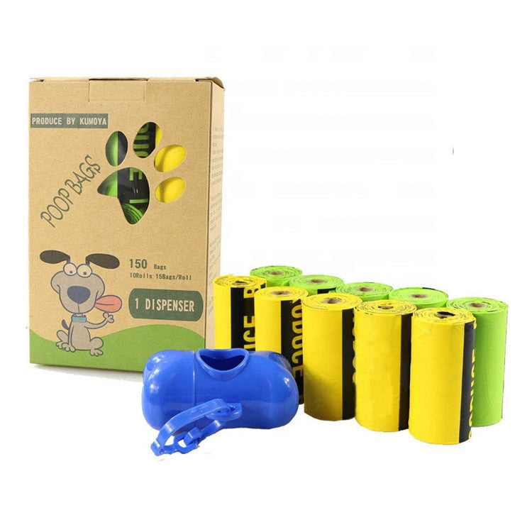 KFX-1716925 Degradable Dog Poop Bags - 24 Rolls, Eco-Friendly, Biodegradable Material, Convenient Size 23x33cm & 20x23cm
