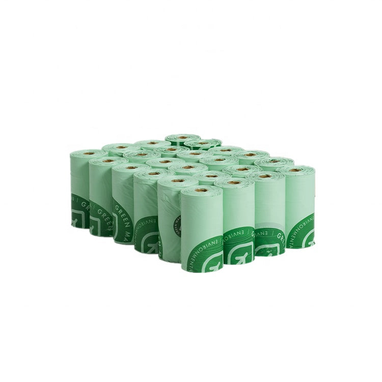 KFX-1716925 Degradable Dog Poop Bags - 24 Rolls, Eco-Friendly, Biodegradable Material, Convenient Size 23x33cm & 20x23cm