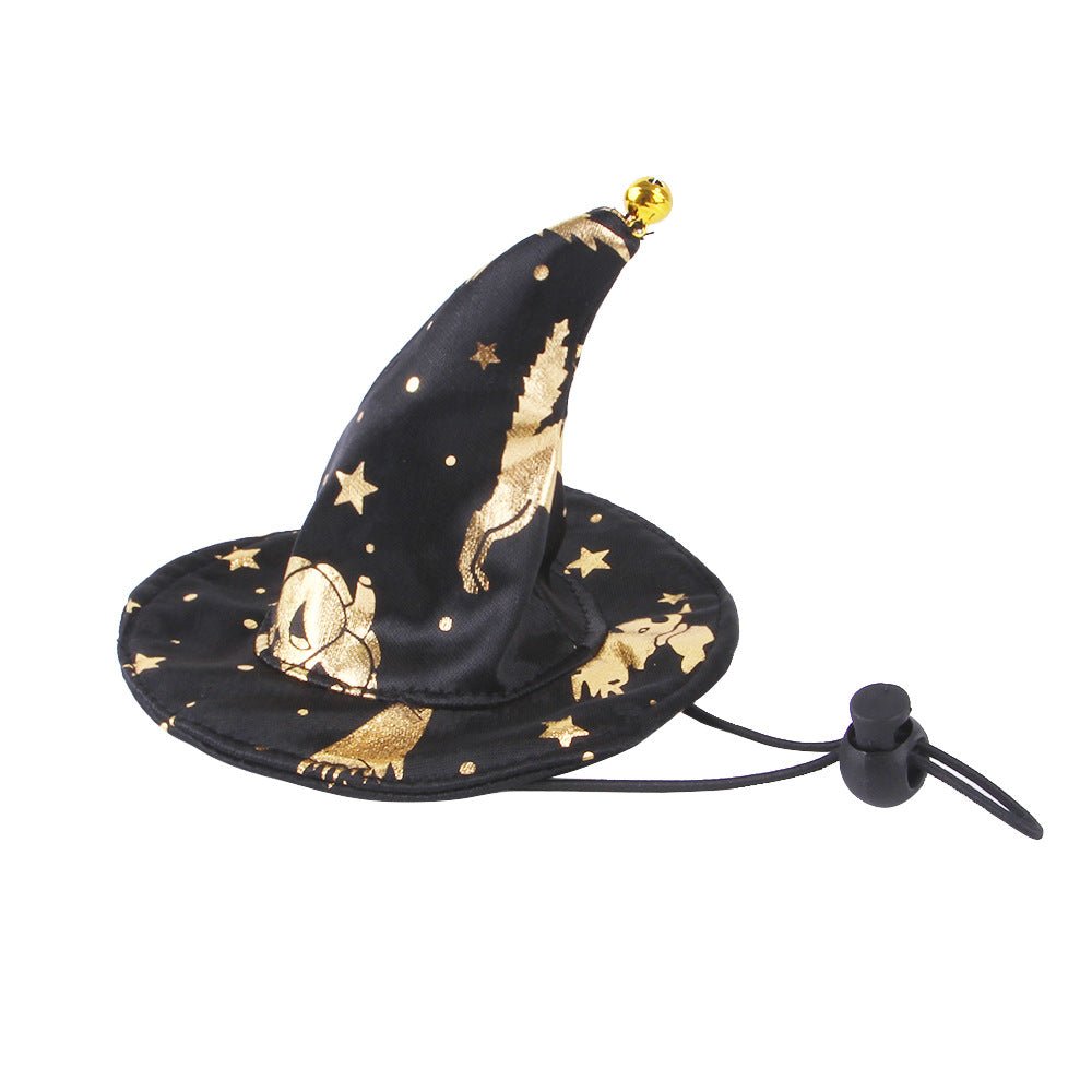 KFX-1718845 Halloween Wizard Cloak and Hat Set for Pets - Dog and Cat Costume Outfit
