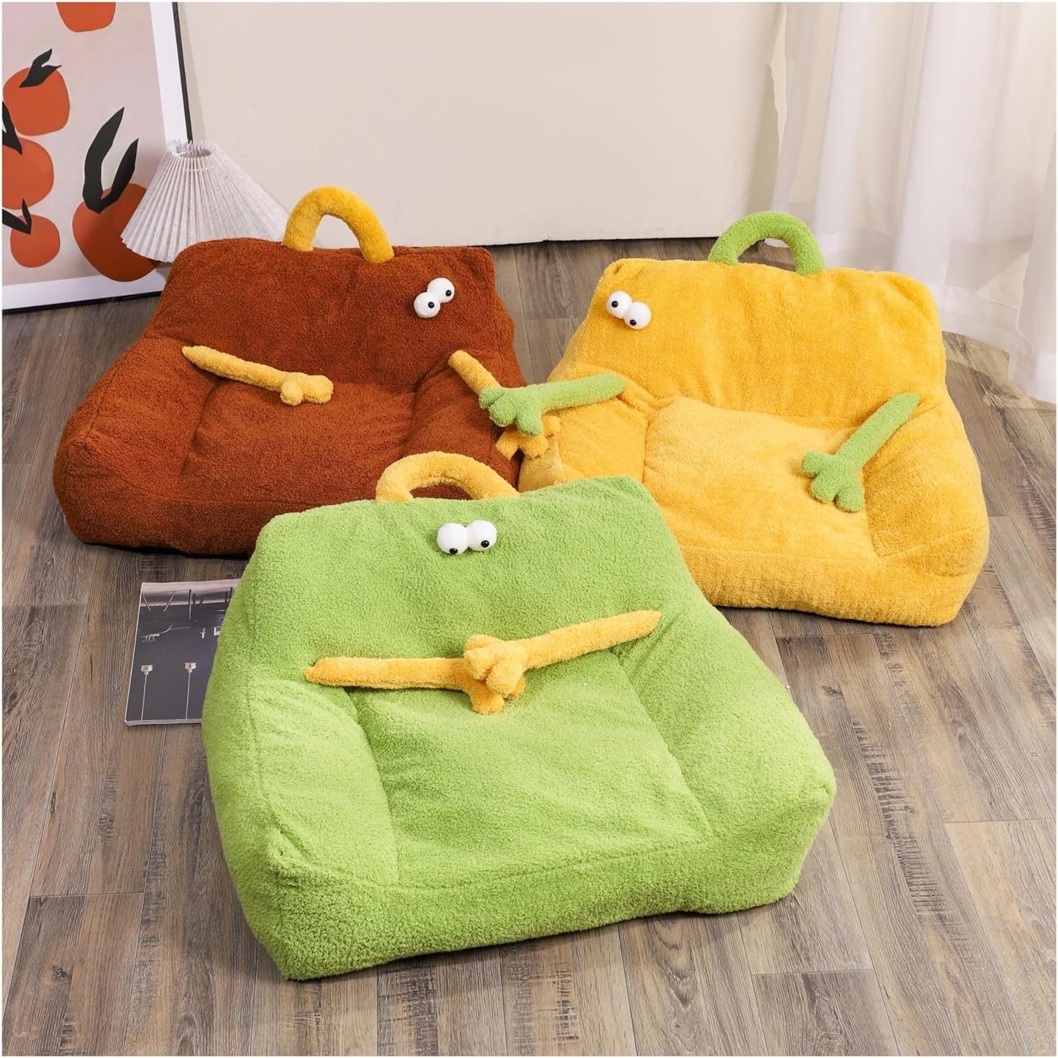 KFX-1719101 Multi-Color Cute Wind Cartoon Pet Nest for Small and Medium Cats and Dogs, Washable Bed, All Seasons Use