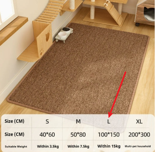 KFX-1722301 Durable Lint-Free Cat Scratch Board in Brown and Gray, Minimalist Design, Multiple Sizes Available