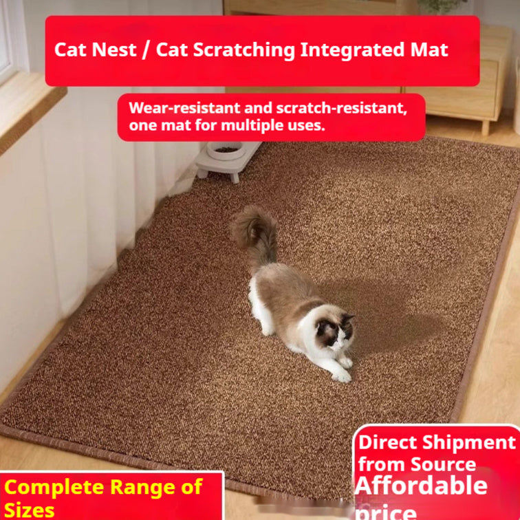 KFX-1722301 Durable Lint-Free Cat Scratch Board in Brown and Gray, Minimalist Design, Multiple Sizes Available