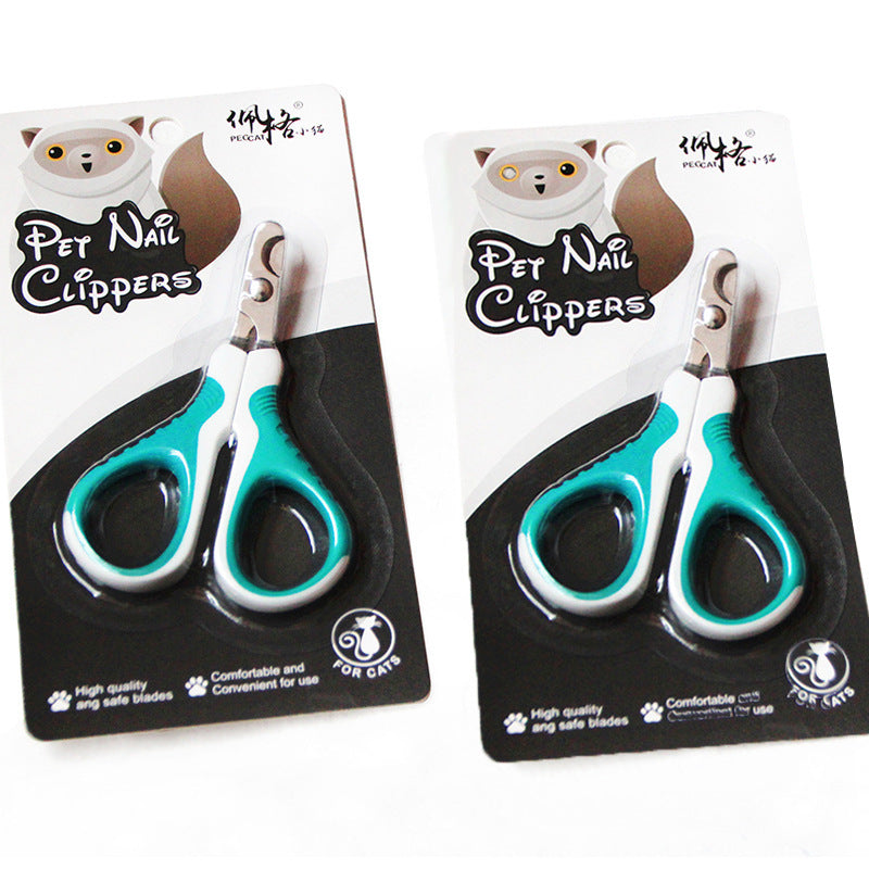 KFX-1724221 Ergonomic Stainless Steel Cat Nail Clippers with 150-Degree Elbow Design, Sharp & Durable Edge, Ideal for Small Pets