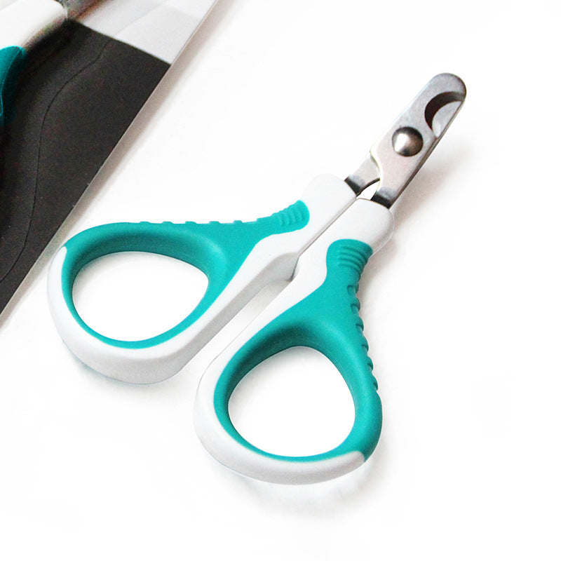 KFX-1724221 Ergonomic Stainless Steel Cat Nail Clippers with 150-Degree Elbow Design, Sharp & Durable Edge, Ideal for Small Pets