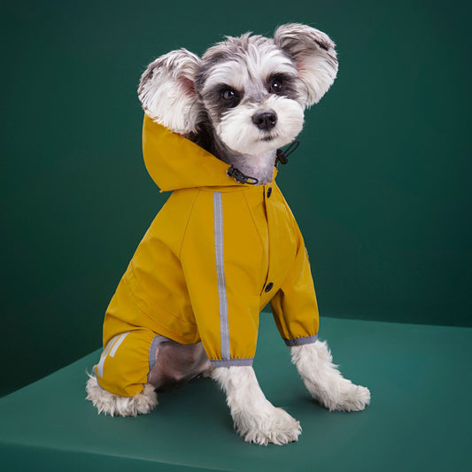 KFX-1724989 Waterproof All-Weather Raincoat for Dogs, Available in Multiple Colors and Sizes