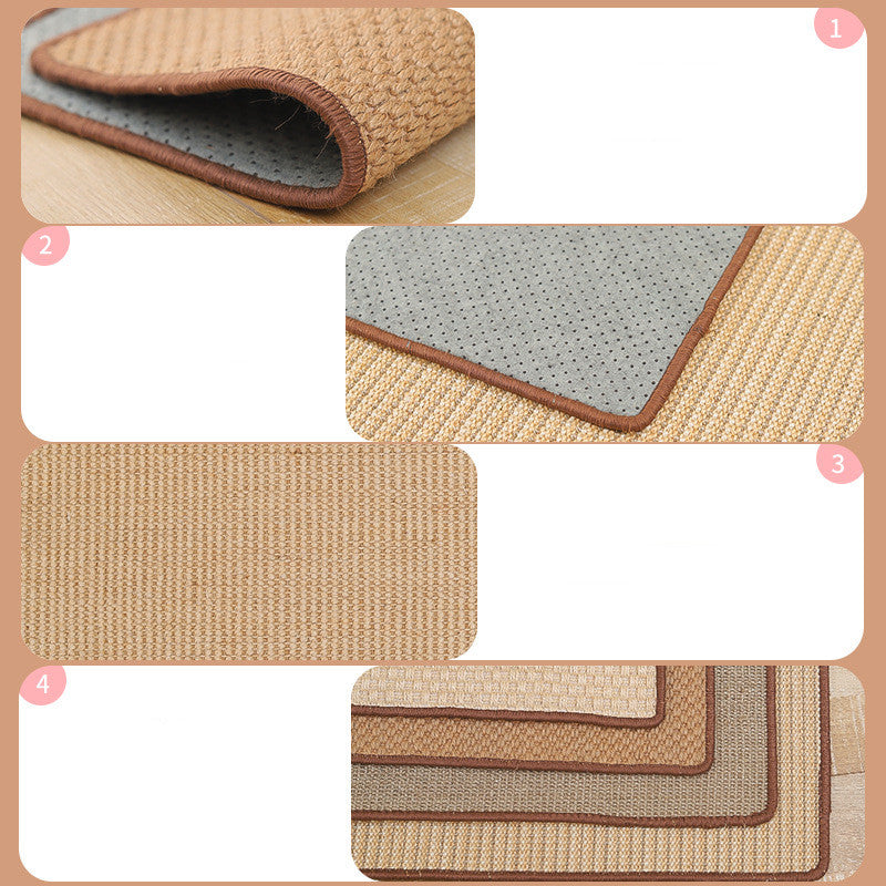 KFX-1732157 Sisal Cat Scratch Mat - Scratch-Resistant & Wear-Resistant, Available in Multiple Sizes